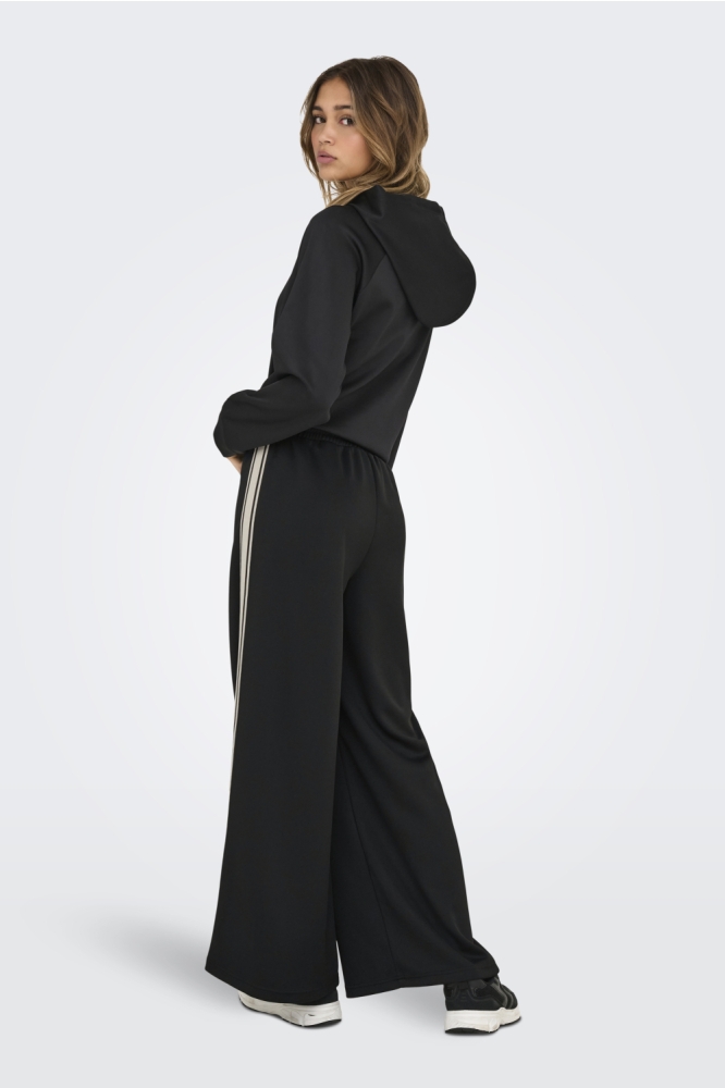 ONLASTA WIDE STRIPE PANTS SWT 15356171 Black/Black/birch stripe